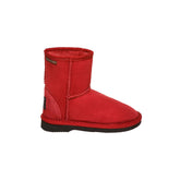Classic Kids UGG boots Ruby Color made in Australia from premium Australian double-face sheepskin, timeless children’s UGG boots for everyday wear, warm and cozy with durable sole, stylish and comfortable sheepskin boots for school, play, indoor and outdoor use.
